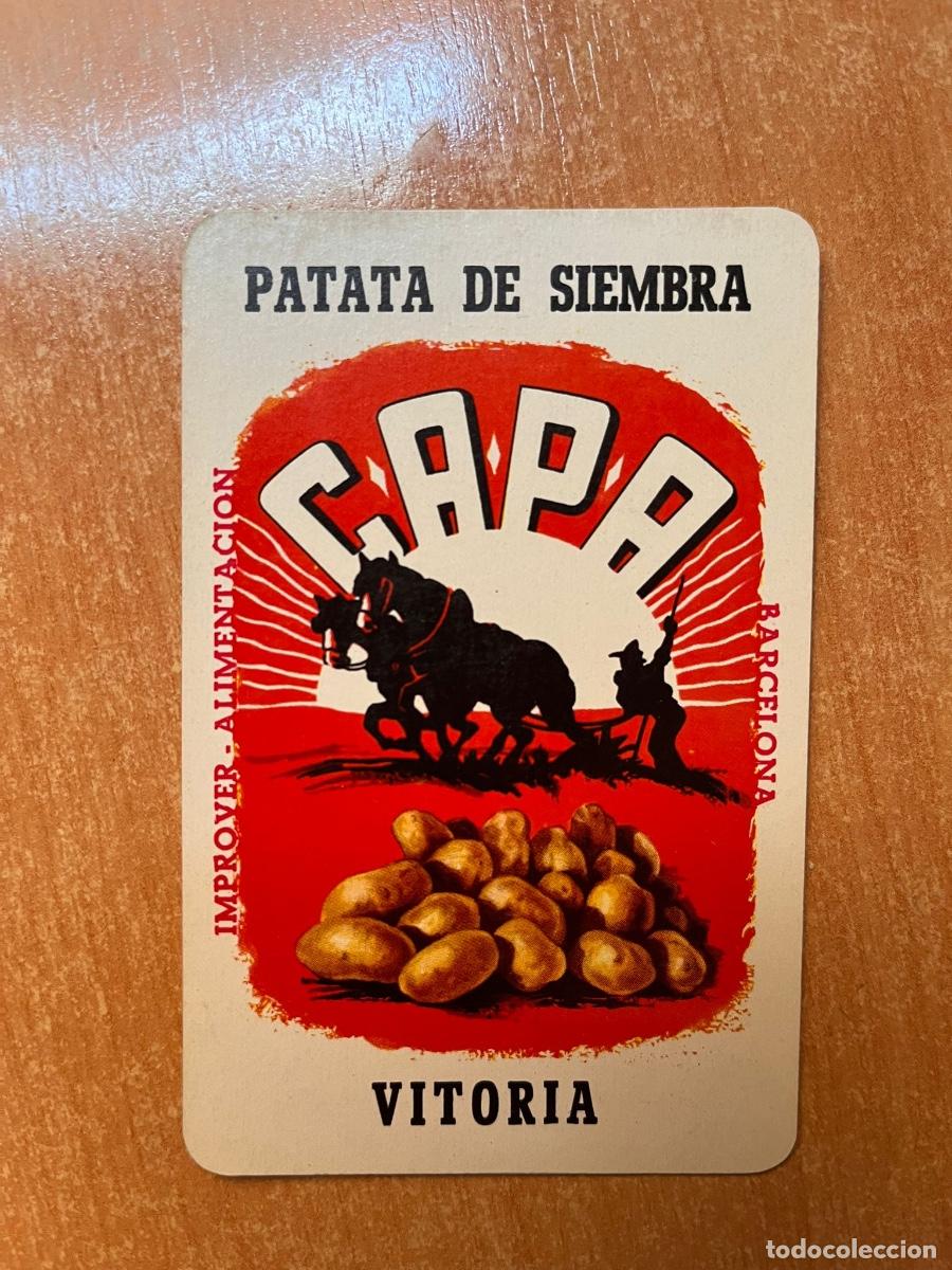 Coleccionismo Calendarios: Calendario Fournier. C.A.P.A. Caja Ahorros provincial de Alava. Patatas CAPA 1966