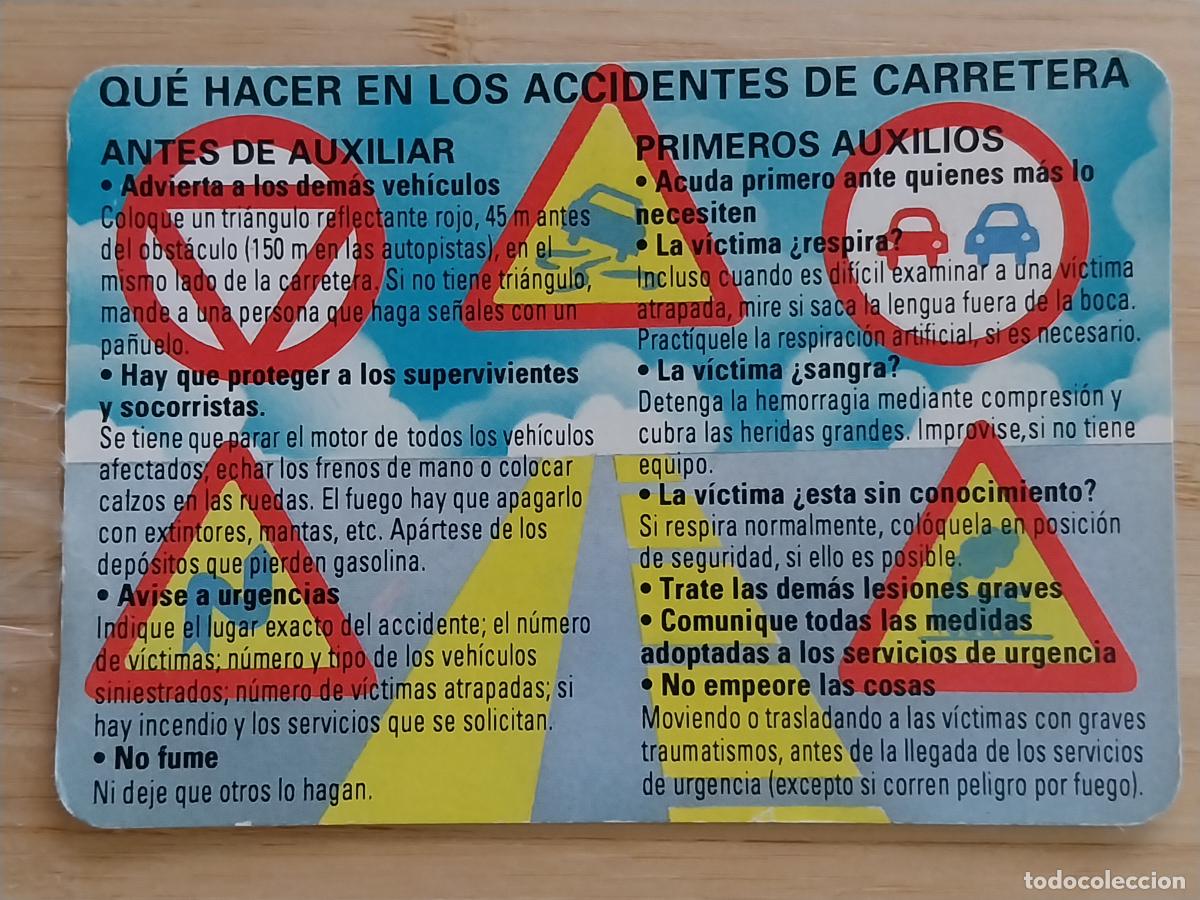 Coleccionismo Calendarios: ACCIDENTES CARRETERA CALENDARIO 1993 PUBLICIDAD BAR YOLI PARLA REF MC 64