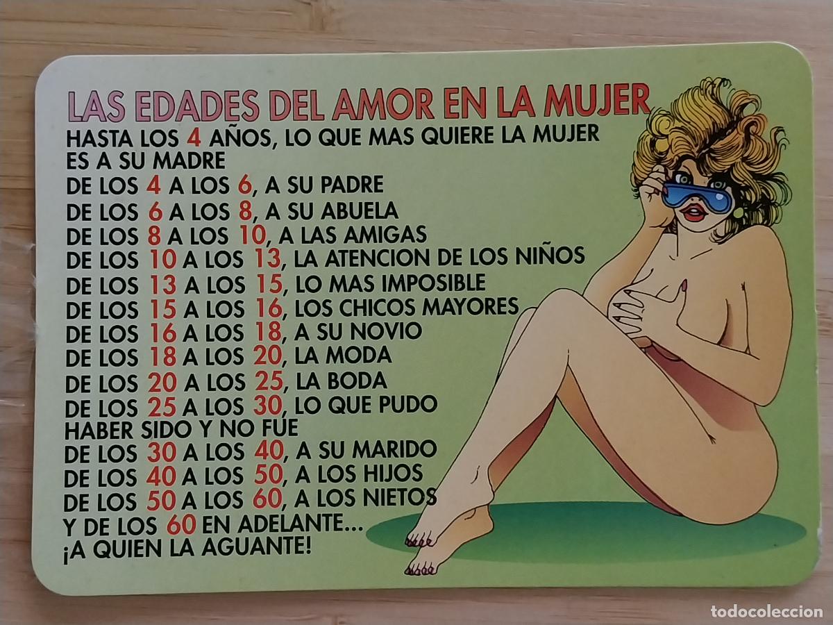 Coleccionismo Calendarios: EDADES AMOR ILUSTRACION CALENDARIO 1996 PUBLICIDAD BAR PEREA REF MC 157