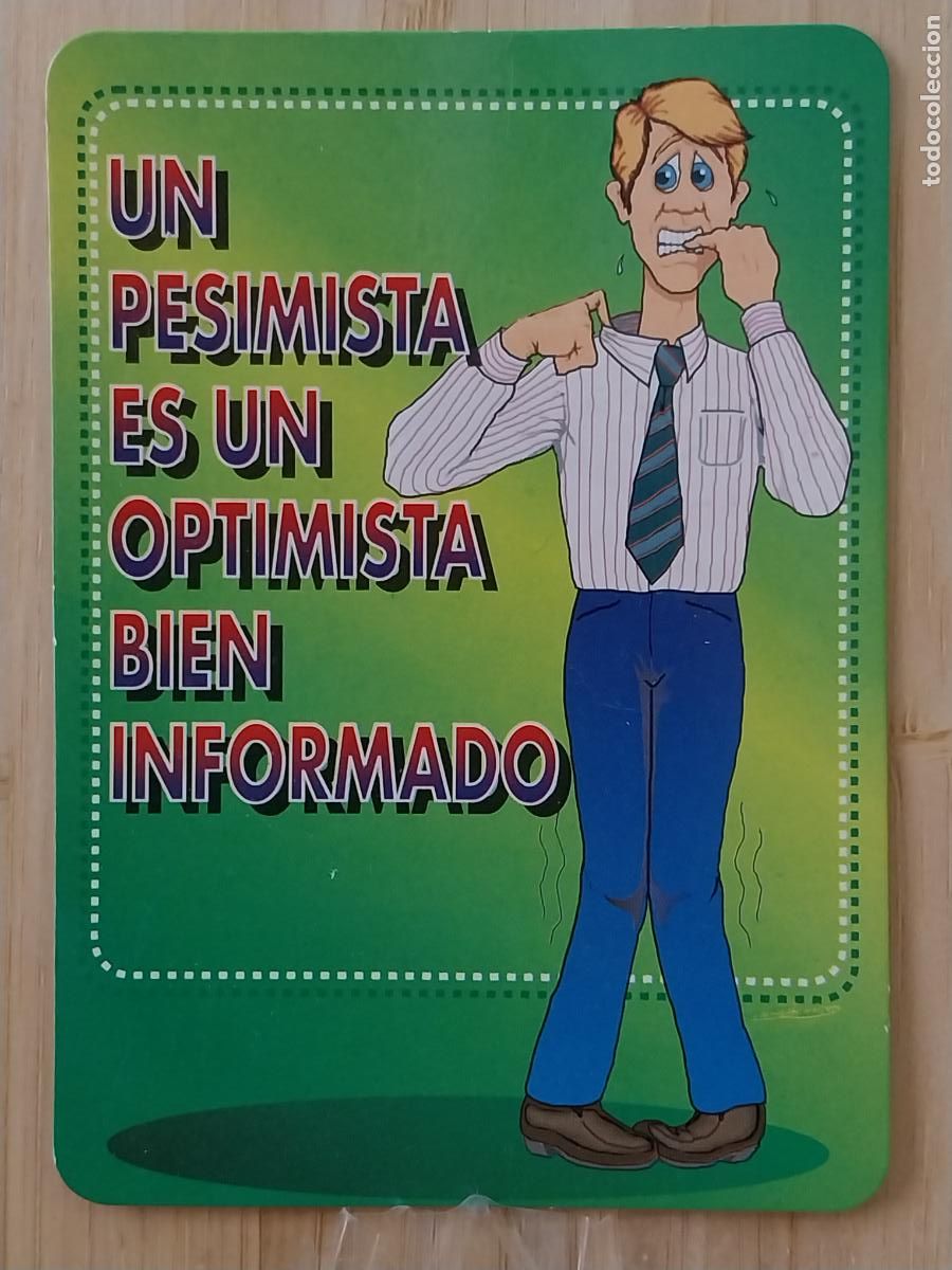 Coleccionismo Calendarios: PESIMISTA OPTIMISTA ILUSTRACION CALENDARIO 1996 PUBLICIDAD TOLDOS PAZOS REF BO 612