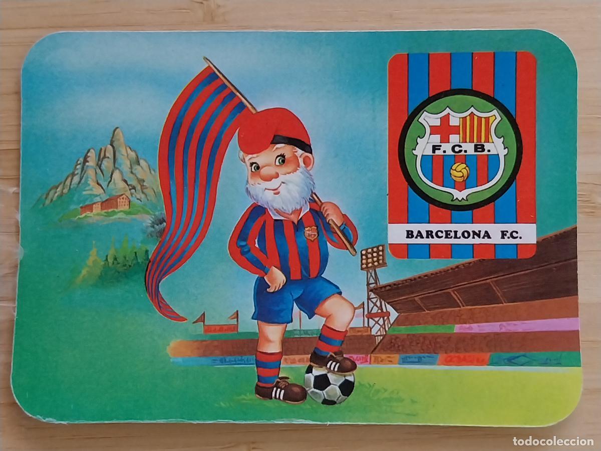 Coleccionismo Calendarios: BARCELONA FUTBOL ILUSTRACION CALENDARIO 1988 PUBLICIDAD ALUMINIOS JUANCA REF MP 23