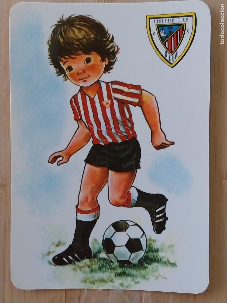 Coleccionismo Calendarios: BILBAO ATHLETIC FUTBOL ILUSTRACION CALENDARIO 1986 PUBLICIDAD BAR PUCELA REF CLB 1113