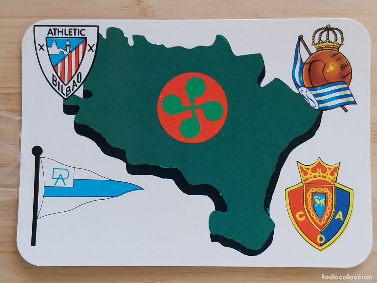 Coleccionismo Calendarios: EQUIPOS VASCOS FUTBOL ILUSTRACION CALENDARIO 1986 PUBLICIDAD UGALDETXO HERNANI REF 833
