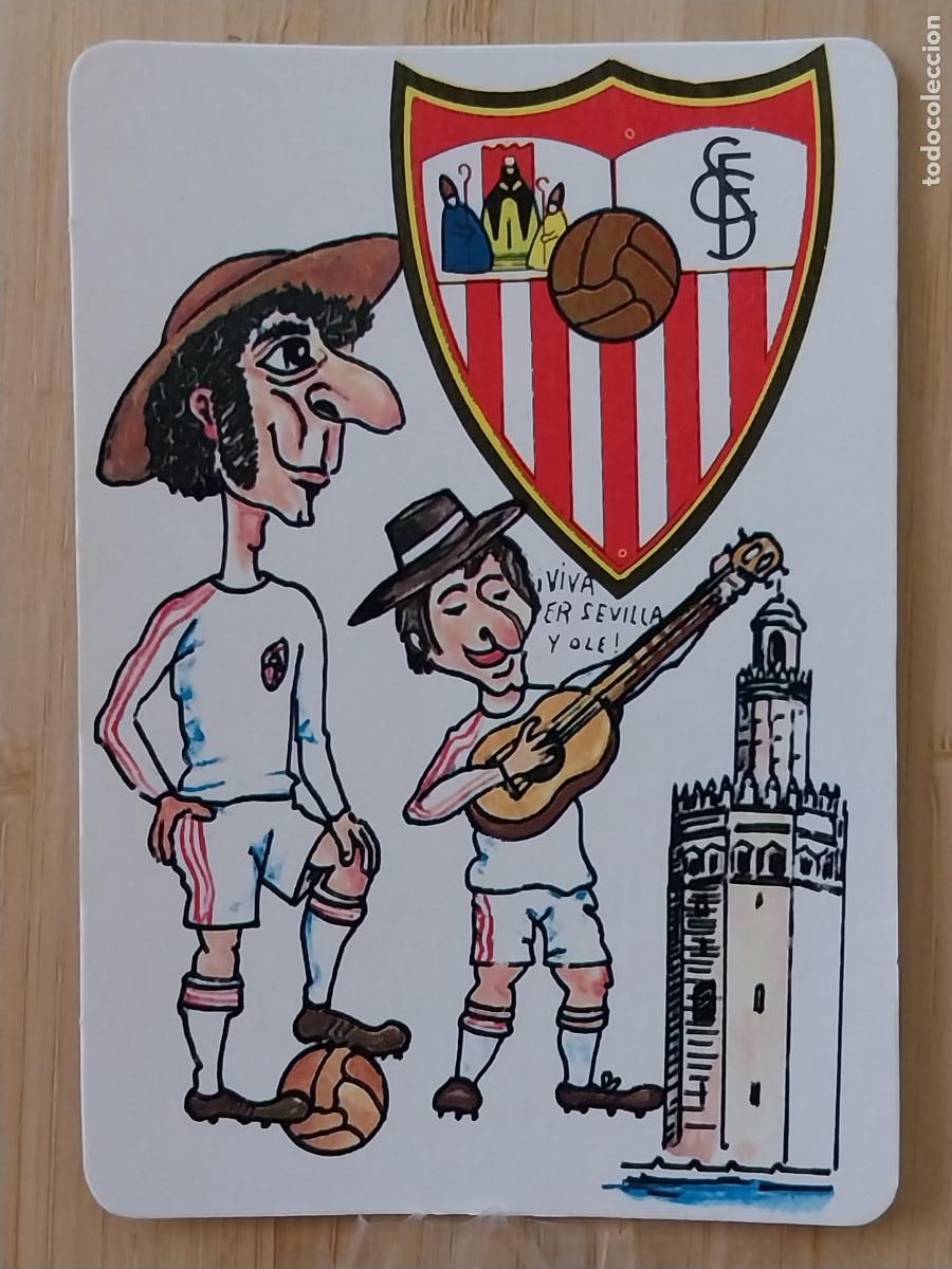 Coleccionismo Calendarios: SEVILLA FUTBOL ILUSTRACION CALENDARIO 1987 PUBLICIDAD BAR EL CACERE&Ntilde;O REF MP 146