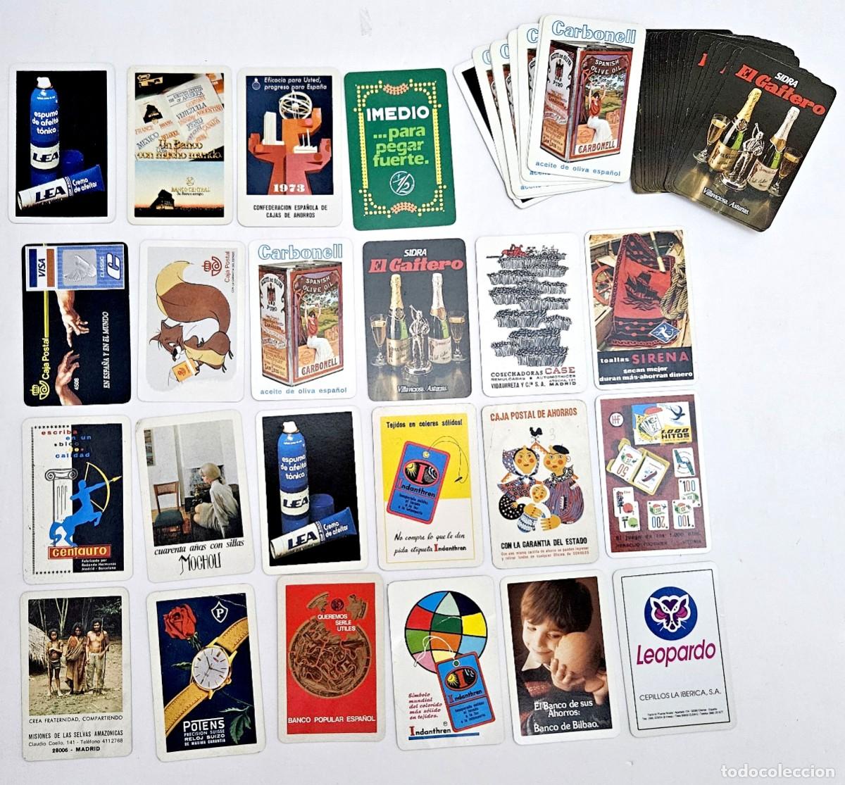 Coleccionismo Calendarios: LOTE 53 CALENDARIOS FOURNIER-CASE-CAJA AHORROS-POSTAL-BANCO-CARBONELL-POTENS-LEOPARDO-A&Ntilde;OS 60-70-80-