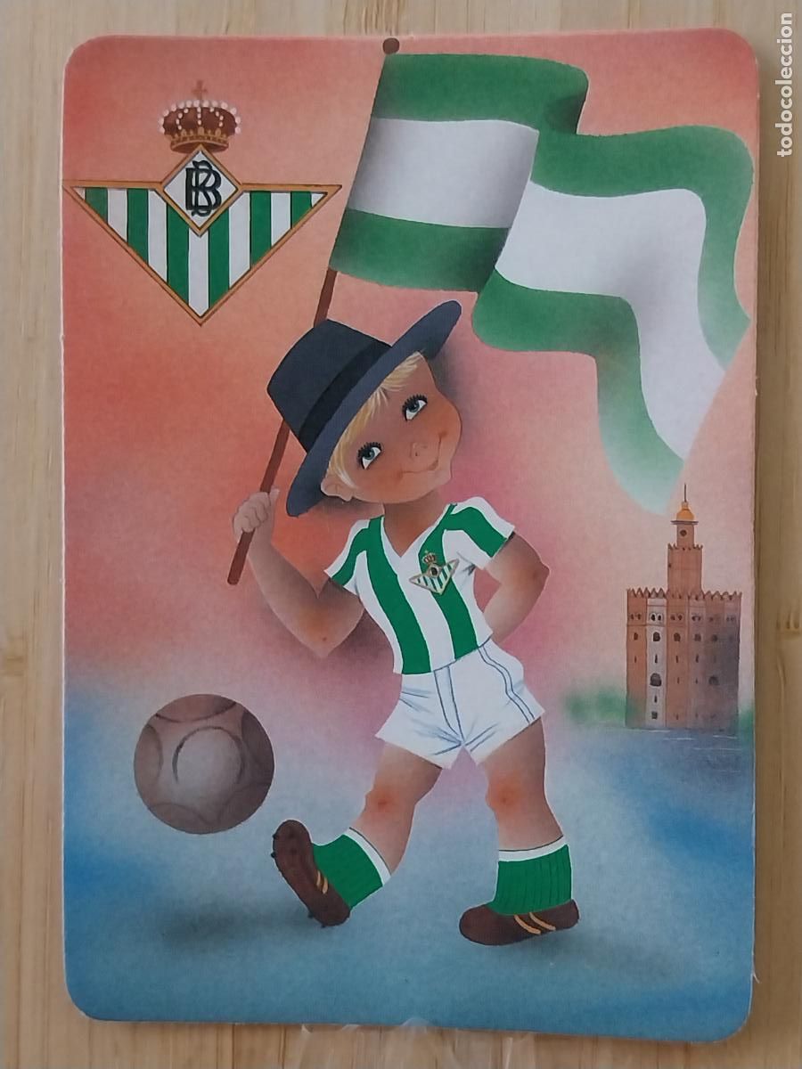 Coleccionismo Calendarios: REAL BETIS FUTBOL ILUSTRACION CALENDARIO 1990 PUBLICIDAD DECO DONOSTIARRA MP 170