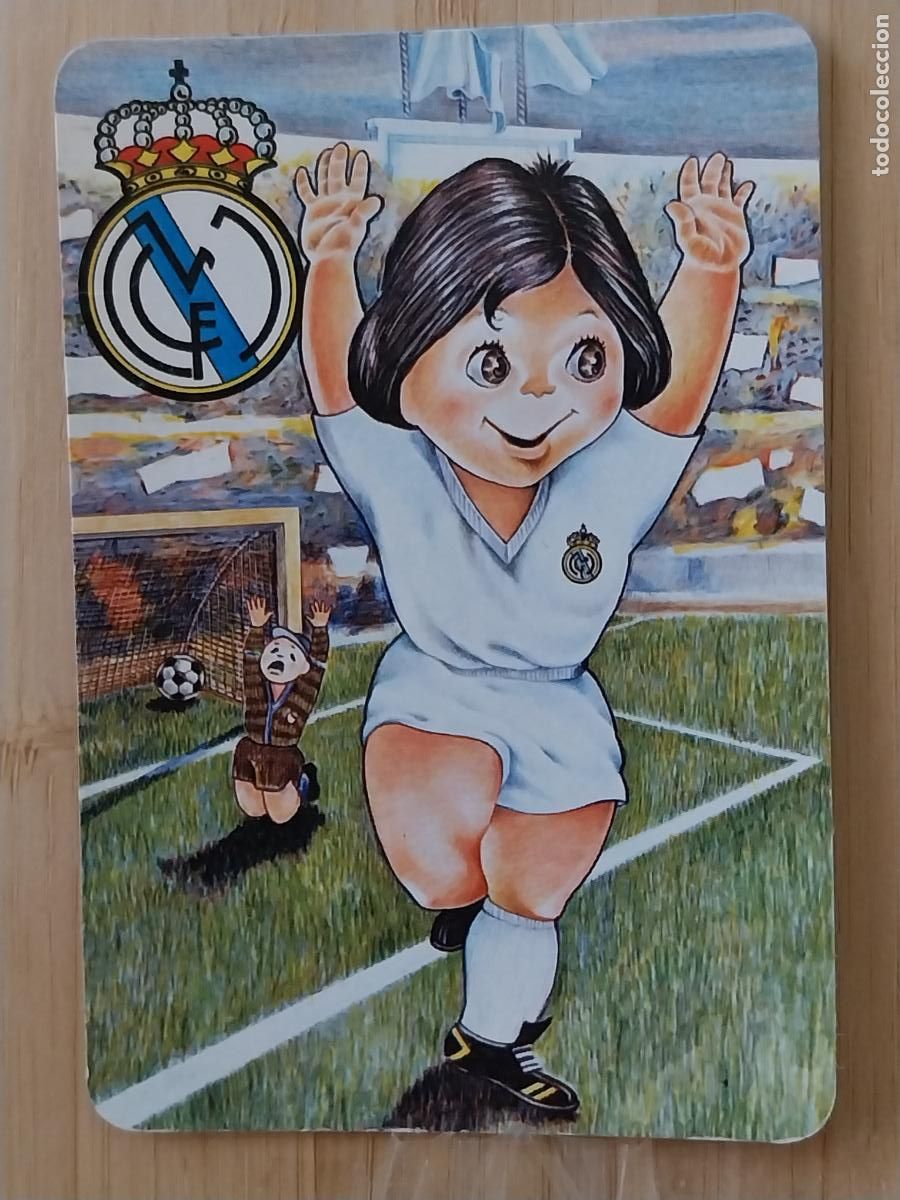 Coleccionismo Calendarios: REAL MADRID FUTBOL ILUSTRACION CALENDARIO 1982 PUBLICIDAD RUMAR SAT