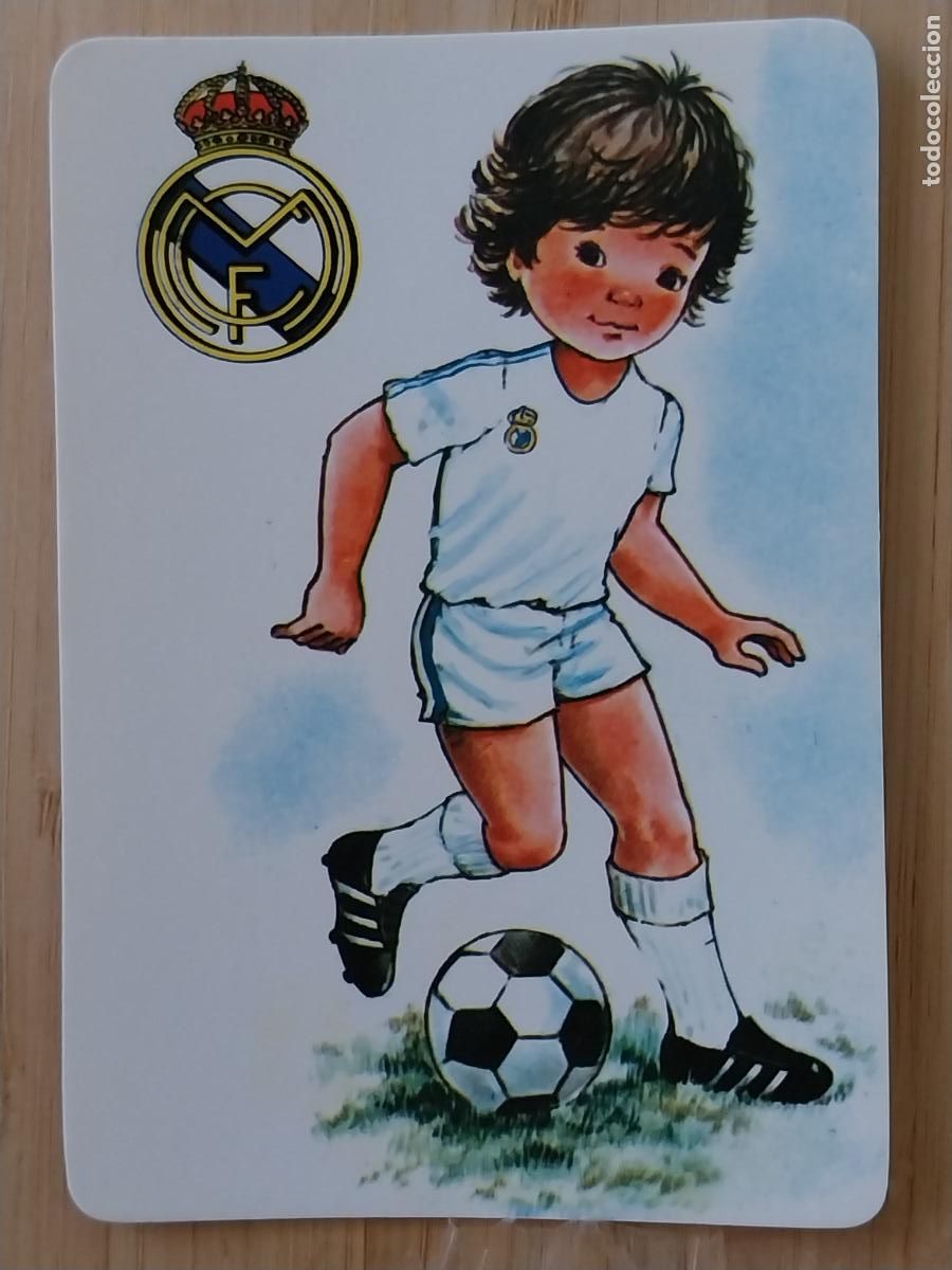 Coleccionismo Calendarios: REAL MADRID FUTBOL ILUSTRACION CALENDARIO 1985 PUBLICIDAD DECO DONOSTIARRA REF CLB1112