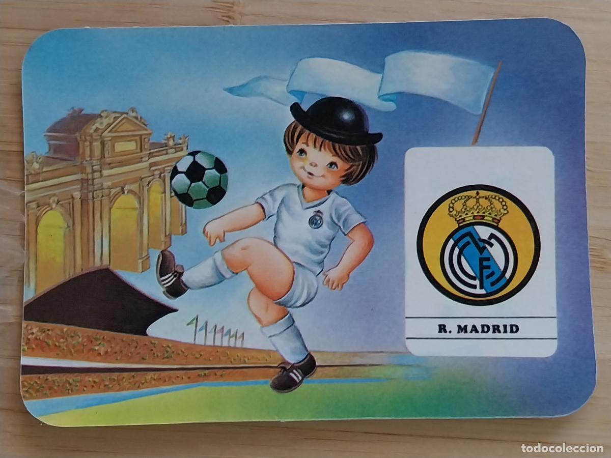 Coleccionismo Calendarios: REAL MADRID FUTBOL ILUSTRACION CALENDARIO 1988 PUBLICIDAD BAR SIETE MAS REF 822