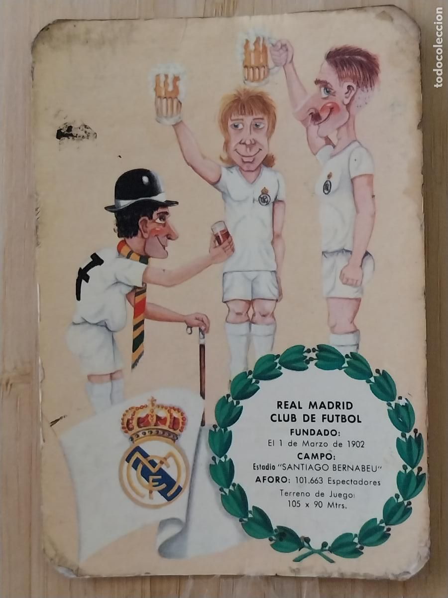 Coleccionismo Calendarios: REAL MADRID FUTBOL ILUSTRACION CALENDARIO 1978 PUBLICIDAD REFLEX RELOJERIA REF B2177 XX