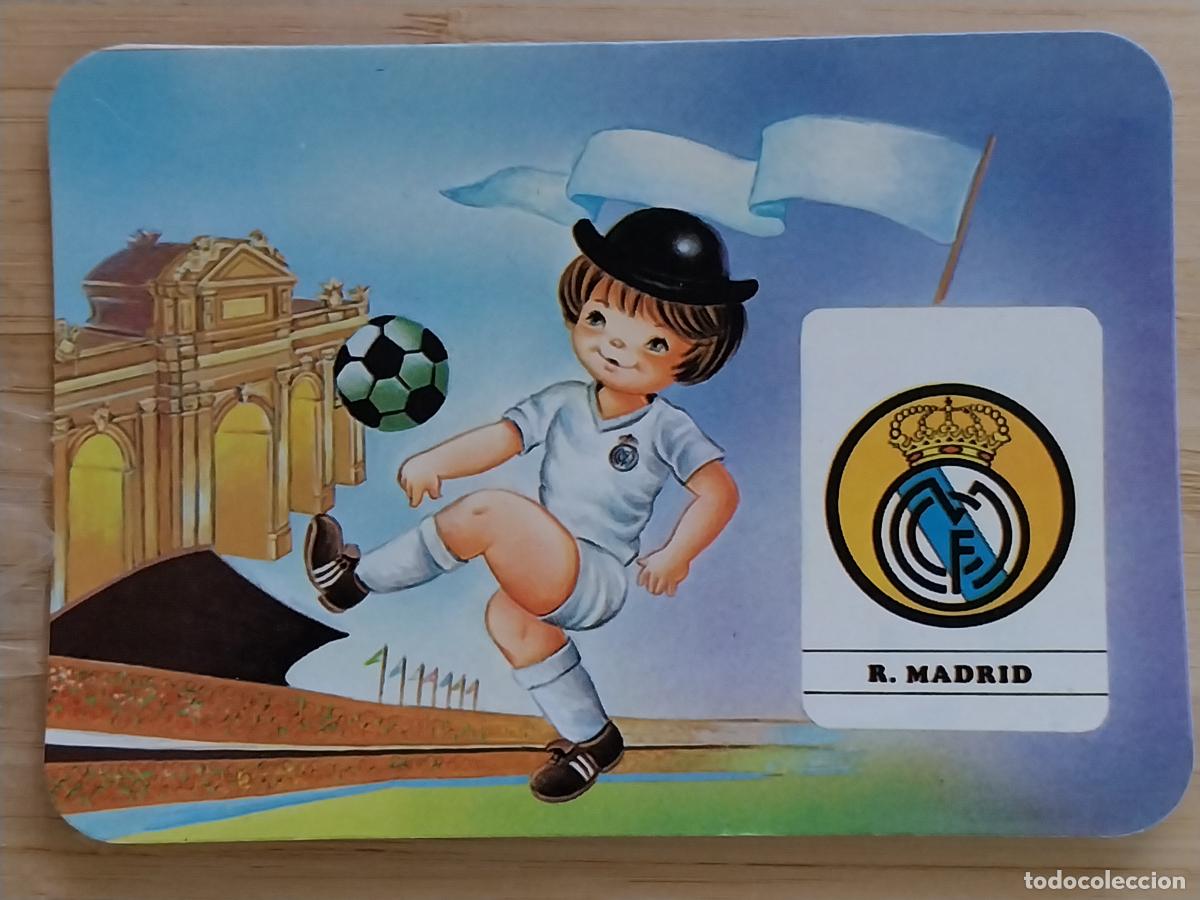 Coleccionismo Calendarios: REAL MADRID FUTBOL ILUSTRACION CALENDARIO 1987 SIN PUBLICIDAD REF 931