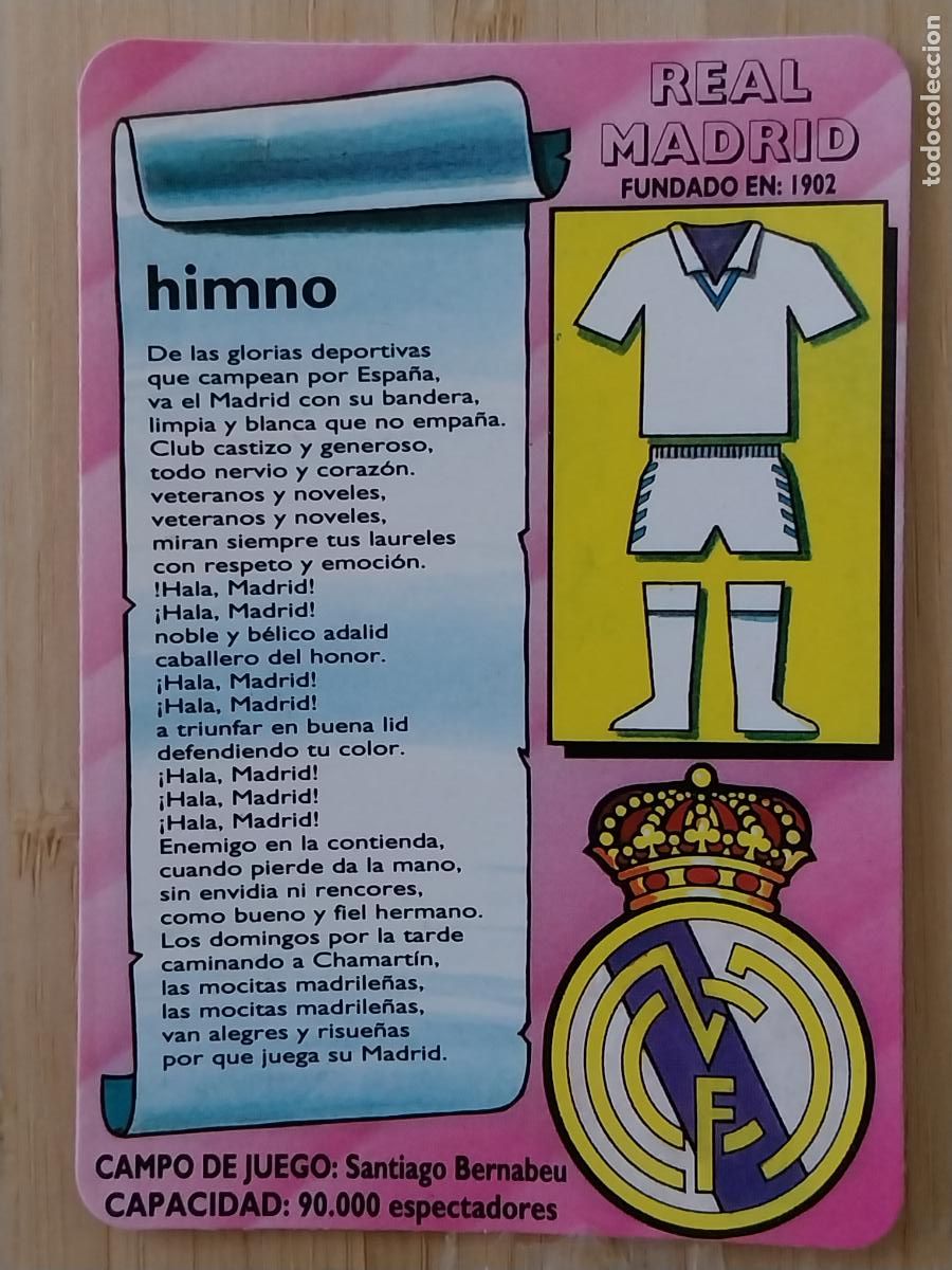 Coleccionismo Calendarios: REAL MADRID FUTBOL ILUSTRACION CALENDARIO 1994 PUBLICIDAD BAR PACHANGA REF MC184