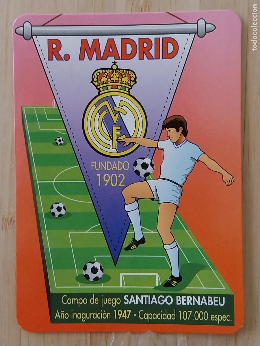 Coleccionismo Calendarios: REAL MADRID FUTBOL ILUSTRACION CALENDARIO 1998 PUBLI BAR BLANCAR REF BO 701