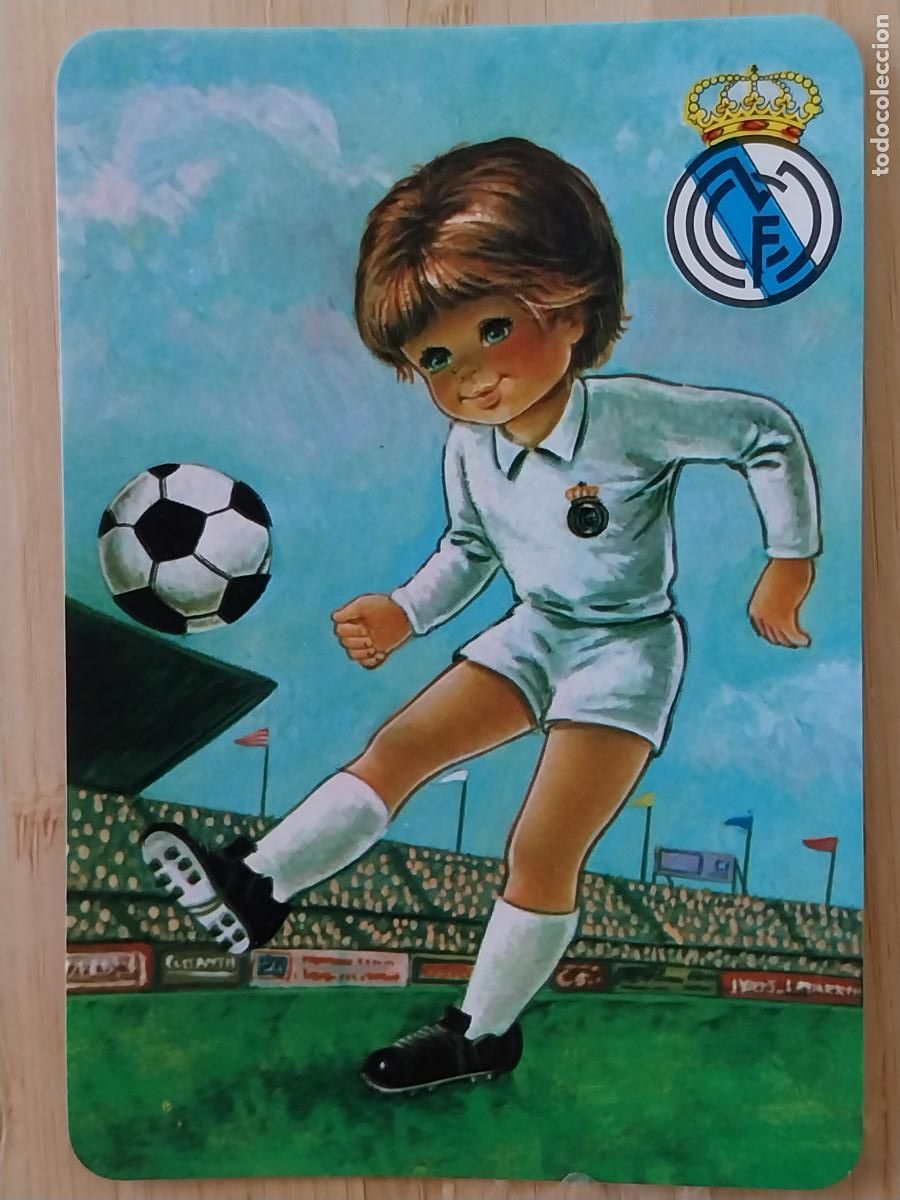 Coleccionismo Calendarios: REAL MADRID ILUSTRACION CALENDARIO 1989 PUBLI VIDEO CLUB VINATEROS REF CLB 1812