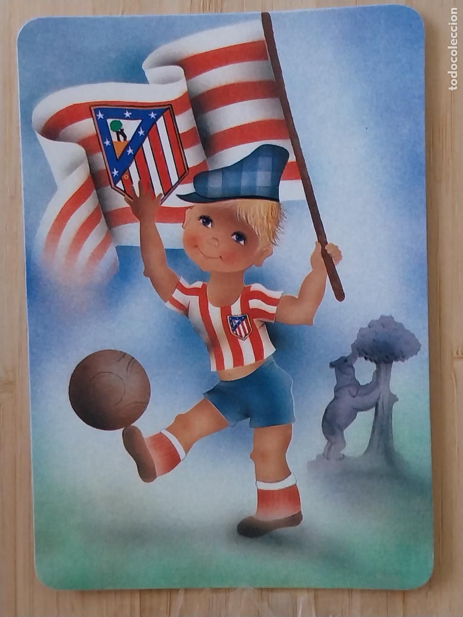 Coleccionismo Calendarios: ATLETICO AT MADRID ILUSTRACION CALENDARIO 1988 PUBLI TEIJERIO ALUMINIO REF MP 150