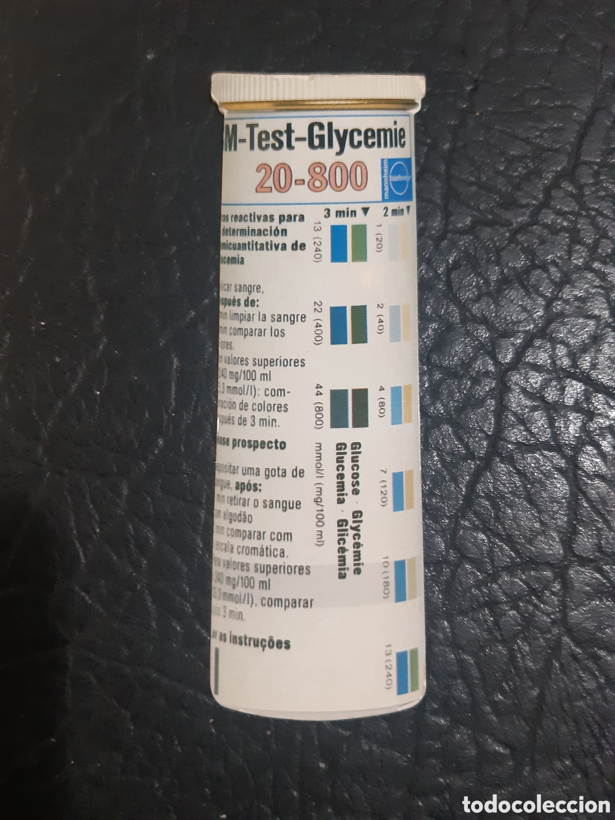Coleccionismo Calendarios: Calendario farmacia test Glycemie 1986