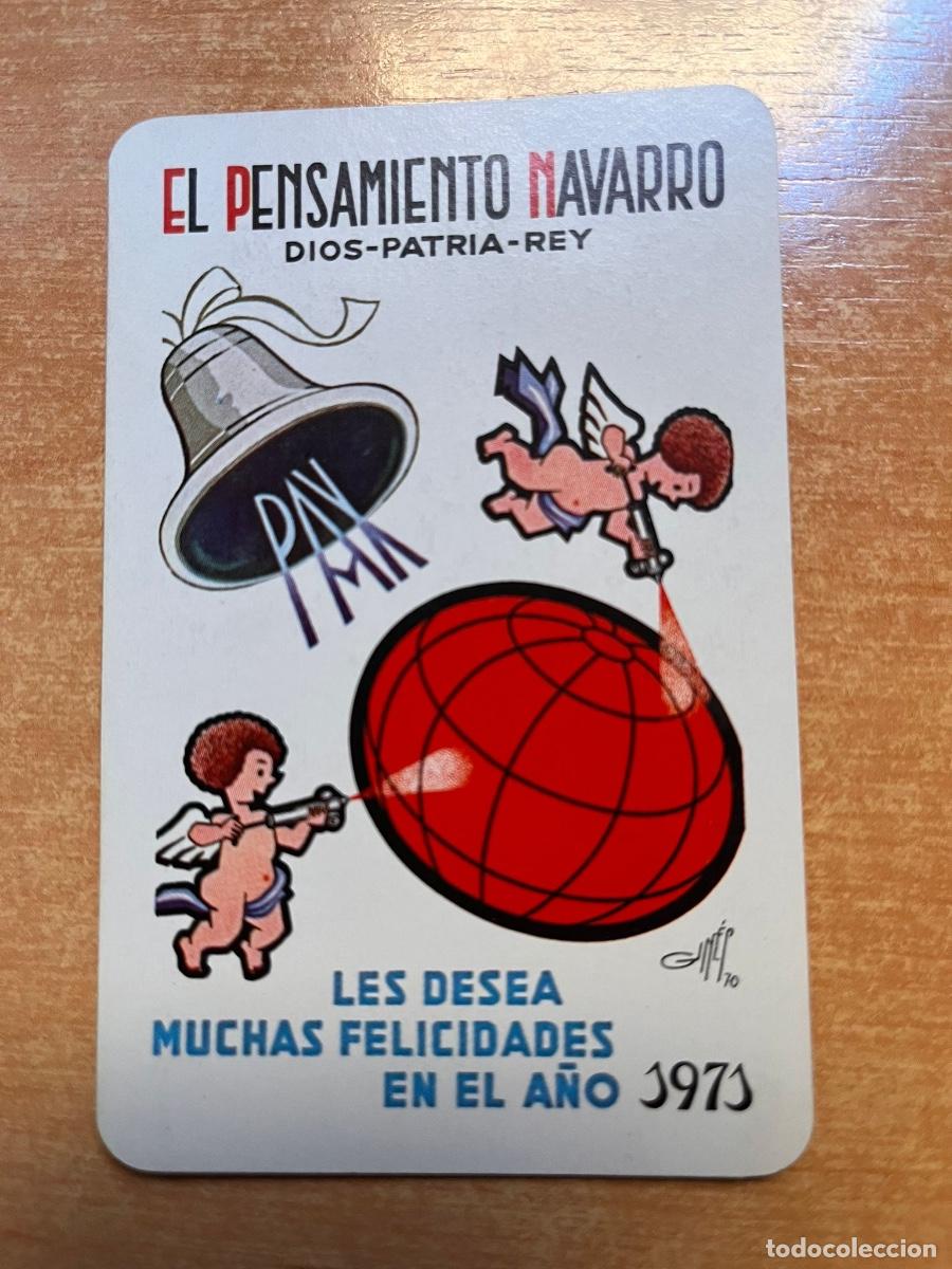 Coleccionismo Calendarios: Calendario Fournier. El pensamiento Navarro. Carlistas 1971