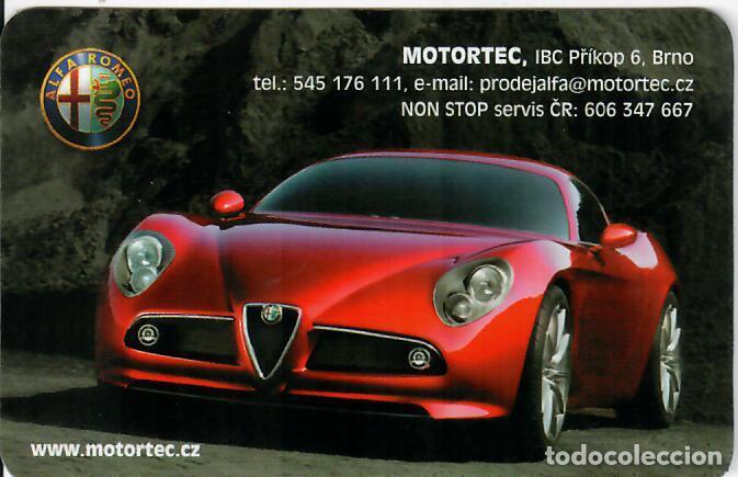 Collezionismo Calendari: CALENDARIO DE BOLSILLO DE REP. CHECA - A&Ntilde;O 2005 - ALFA ROMEO