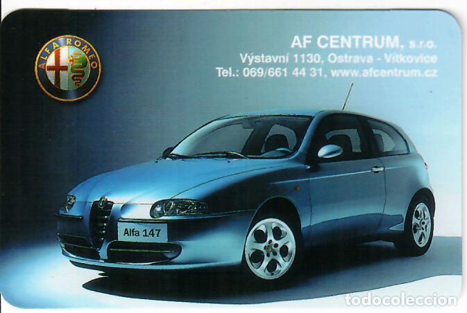 Collezionismo Calendari: CALENDARIO DE BOLSILLO DE REP. CHECA - A&Ntilde;O 2001 - ALFA ROMEO
