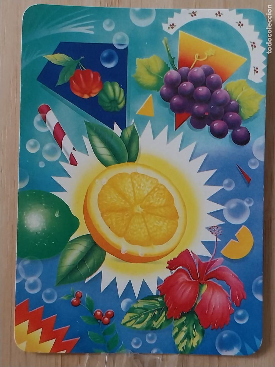 Colecionismo Calend&aacute;rios: ILUSTRACION FRUTAS FLORES CALENDARIO 1995 PUBLI TELE HELADO MORATALAZ REF BO 5090