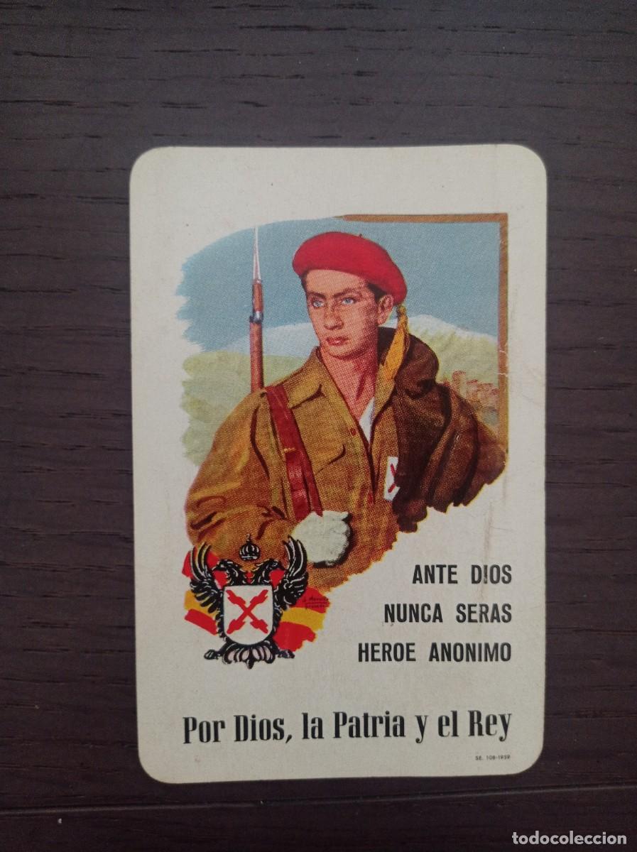 Coleccionismo Calendarios: CALENDARIO FOURNIER. POL&Iacute;TICO. CARLISTA. POR DIOS, LA PATRIA Y EL REY. A&Ntilde;O 1963