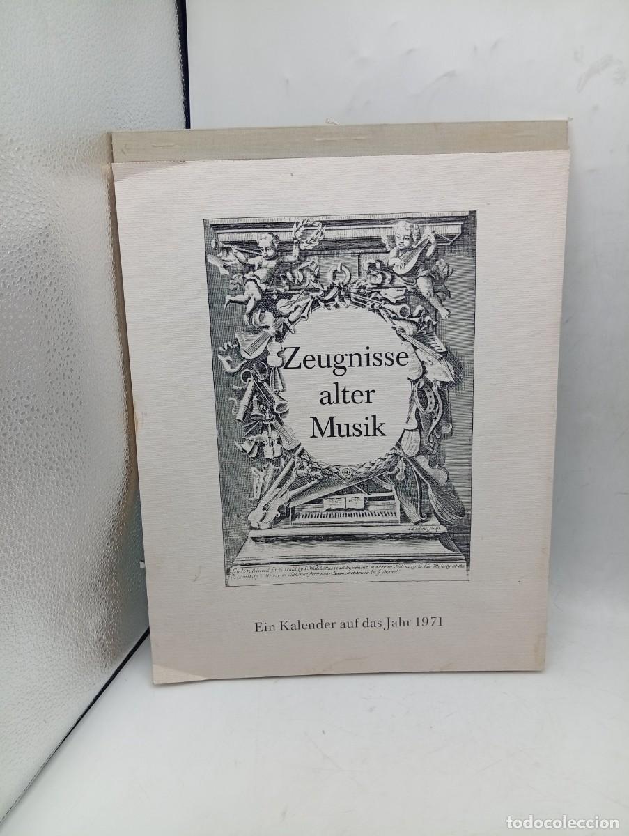 Coleccionismo Calendarios: CALENDARIO. ZEUGNISSE ALTER MUSIK. EIN KALENDER AUF DAS JAHR 1971.
