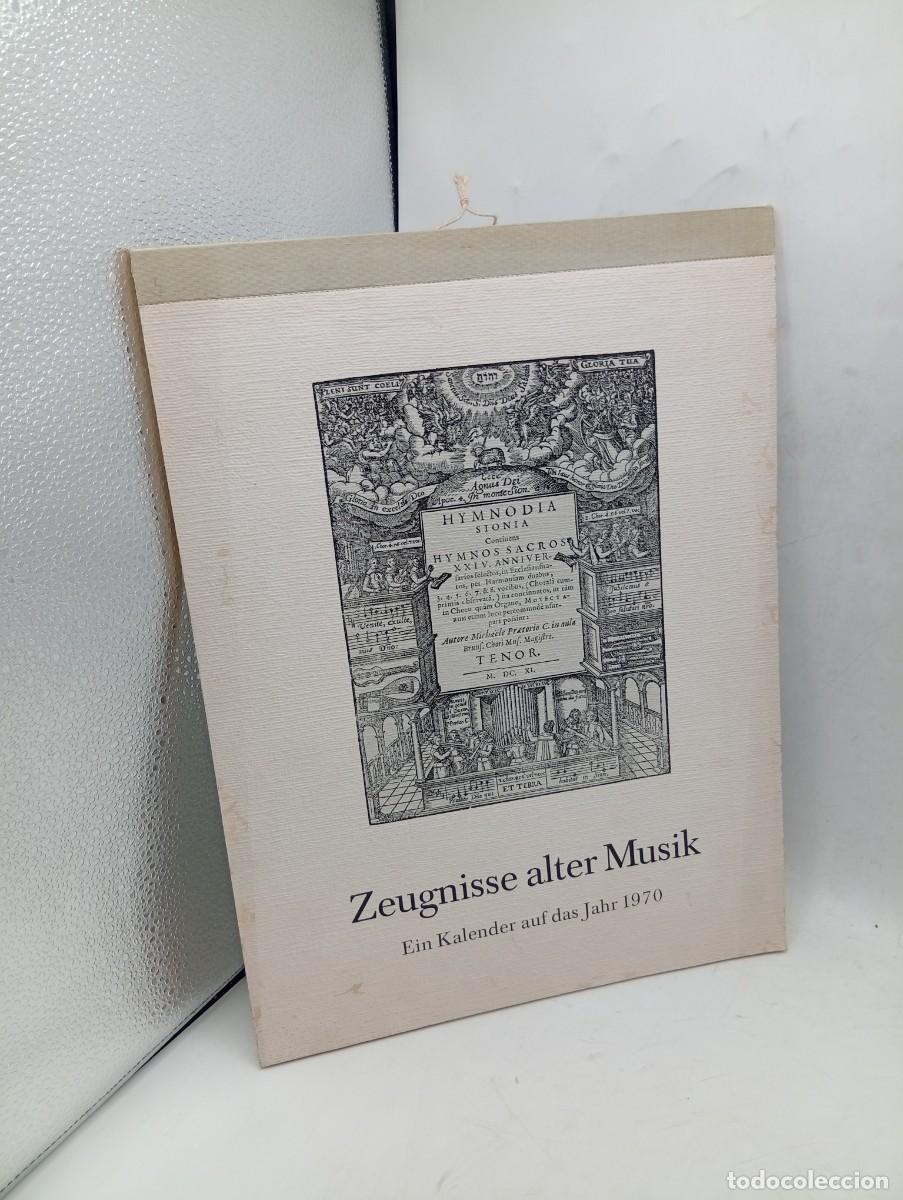 Coleccionismo Calendarios: CALENDARIO. ZEUGNISSE ALTER MUSIK. EIN KALENDER AUF DAS JAHR 1970.