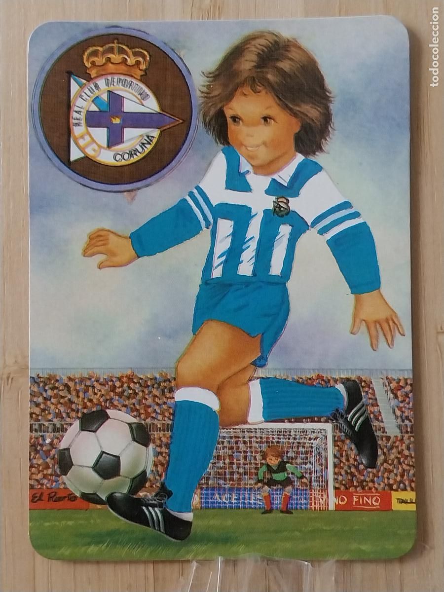Colecionismo Calend&aacute;rios: DEPORTIVO CORU&Ntilde;A FUTBOL ILUSTRACION CALENDARIO 1994 PUBLI BAR BIARRITZ REF 5909