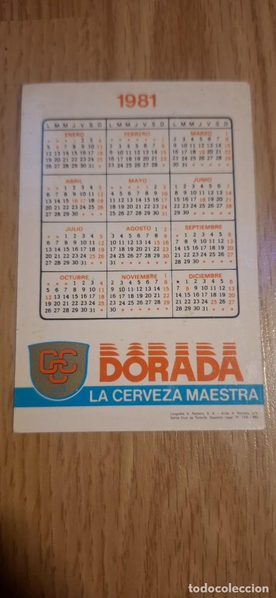 Coleccionismo calendarios: Calendario dorada 1981 - Foto 2
