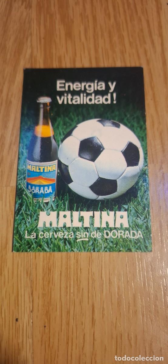 Coleccionismo Calendarios: Calendario dorada MALTINA 1981