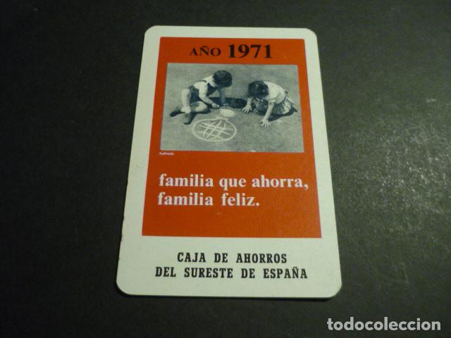 Coleccionismo Calendarios: CALENDARIO DE BOLSILLO FOURNIER 1971 CAJA DE AHORROS DEL SURESTE DE ESPA&Ntilde;A