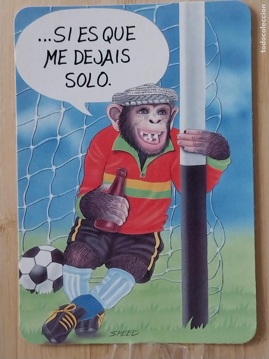Coleccionismo Calendarios: CHIMPANCE FUTBOL ILUSTRACION CALENDARIO 1994 PUBLI BAR ARTILLEROS REF WCB 224
