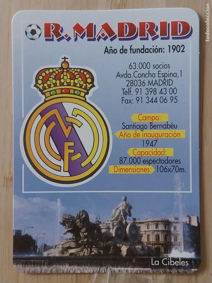 Coleccionismo Calendarios: REAL MADRID CIBELES CALENDARIO 2002 PUBLI PE&Ntilde;A ATL&Eacute;TICA FURIA PARLA REF BO 674