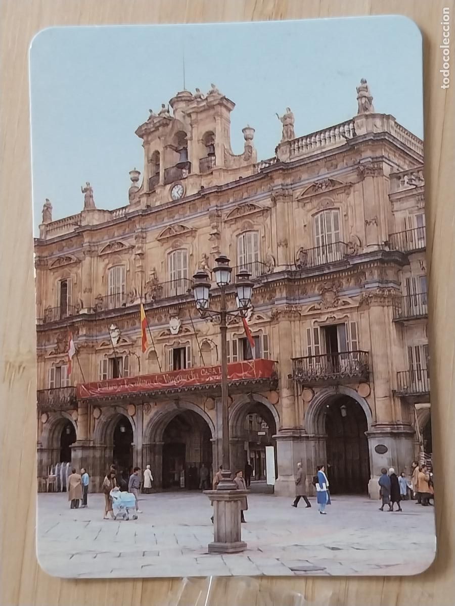 Coleccionismo Calendarios: SALAMANCA PLAZA MAYOR AYUNTAMIENTO CALENDARIO 2002 PUBLI PE&Ntilde;A ATL&Eacute;TICA FURIA PARLA REF BO 533