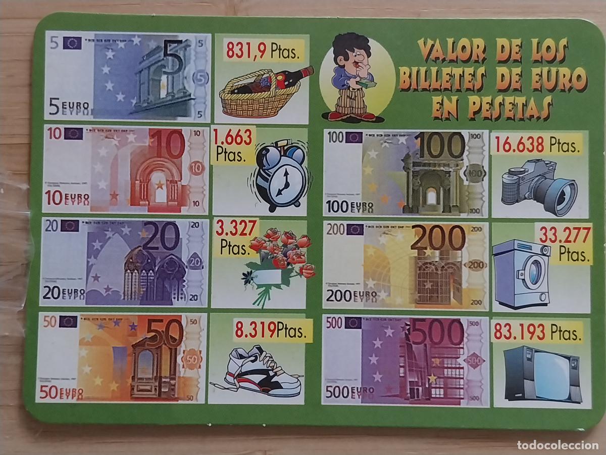 Collectionnisme Calendriers: EURO PESETA CONVERSION ILUSTRACION CALENDARIO 2002 PUBLI BAR YOLI REF BO 627