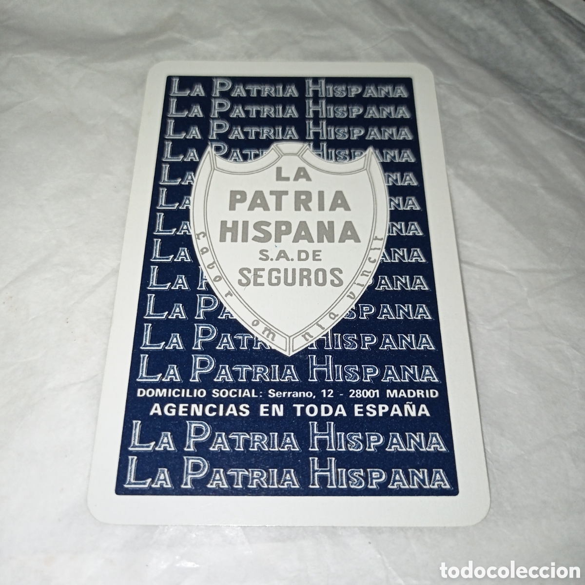 Collectables Calendars: CALENDARIO fournier la patria hispana, seguros, 1990