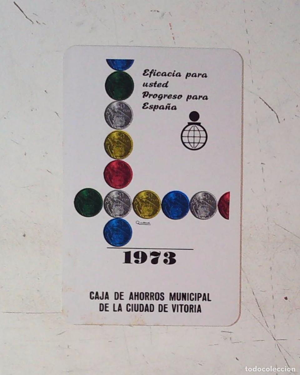 Coleccionismo Calendarios: UNICO CALENDARIO FOURNIER. A&Ntilde;O 1973. PROPAGANDA DE CAJA DE AHORROS MUNICIPAL DE LA CIUDAD DE VITORIA