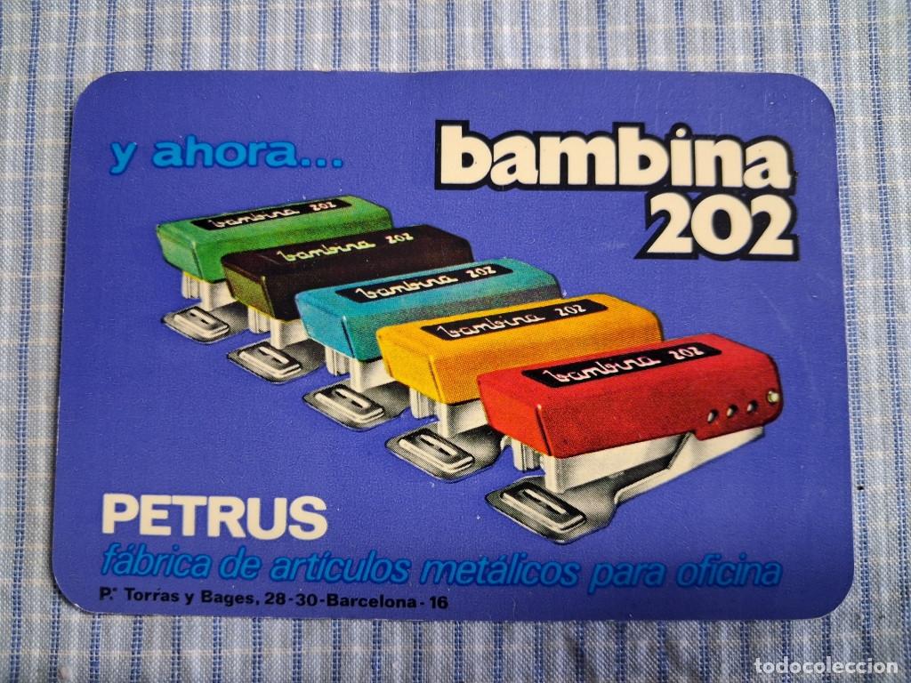 Coleccionismo Calendarios: Calendario Grapadora Petrus Bambina 202. A&ntilde;o 1972. Estado ver im&aacute;genes