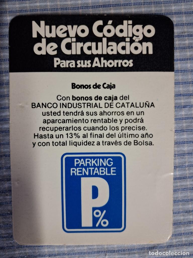 Coleccionismo Calendarios: Calendario Banca Catalana. Nuevo c&oacute;digo de Circulaci&oacute;n. A&ntilde;o 1977. Estado ver im&aacute;genes.