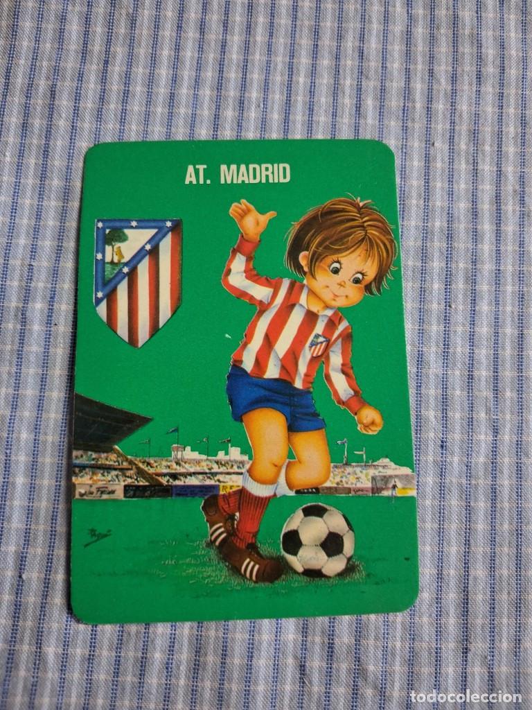 Coleccionismo Calendarios: Calendario f&uacute;tbol Atl&eacute;tico de Madrid. A&ntilde;o 1976. Estado ver imagen