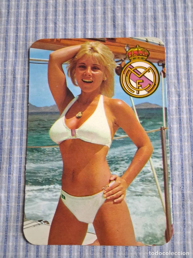 Coleccionismo Calendarios: Calendario se&ntilde;orita f&uacute;tbol Real Madrid. A&ntilde;o 1976. Estado ver imagen