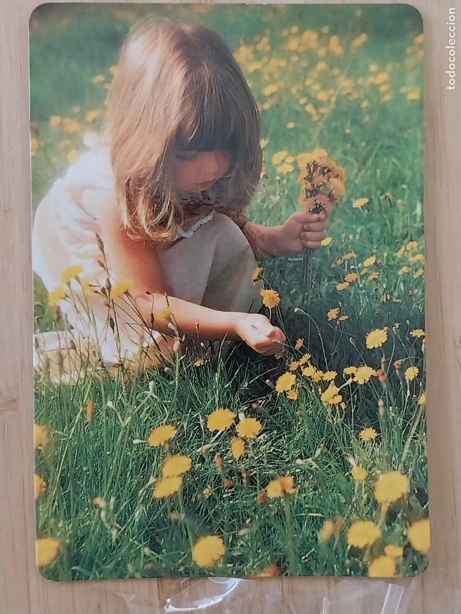Coleccionismo Calendarios: NI&Ntilde;A FLORES AMARILLAS CAMPO CALENDARIO 1991 PUBLI BAR PACHANGA REF MP 14