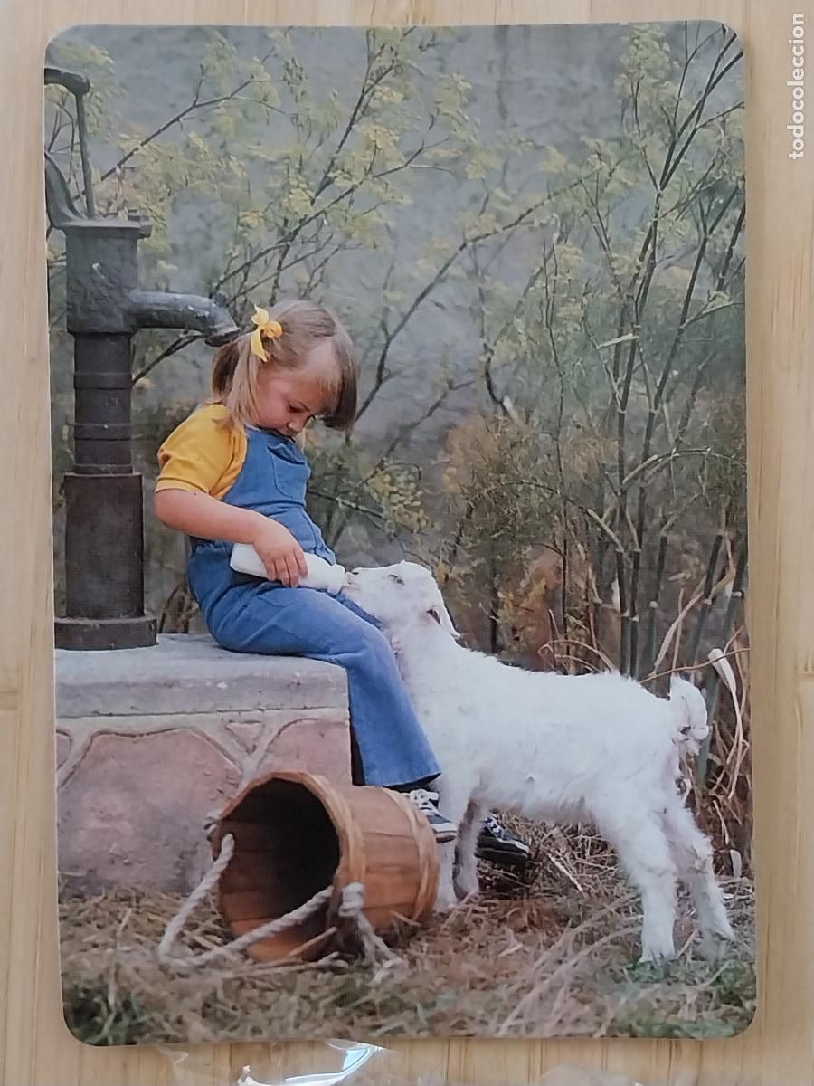 Coleccionismo Calendarios: NI&Ntilde;A CABRA BIBERON CALENDARIO 1992 PUBLI MODAS RUY REF MP 12