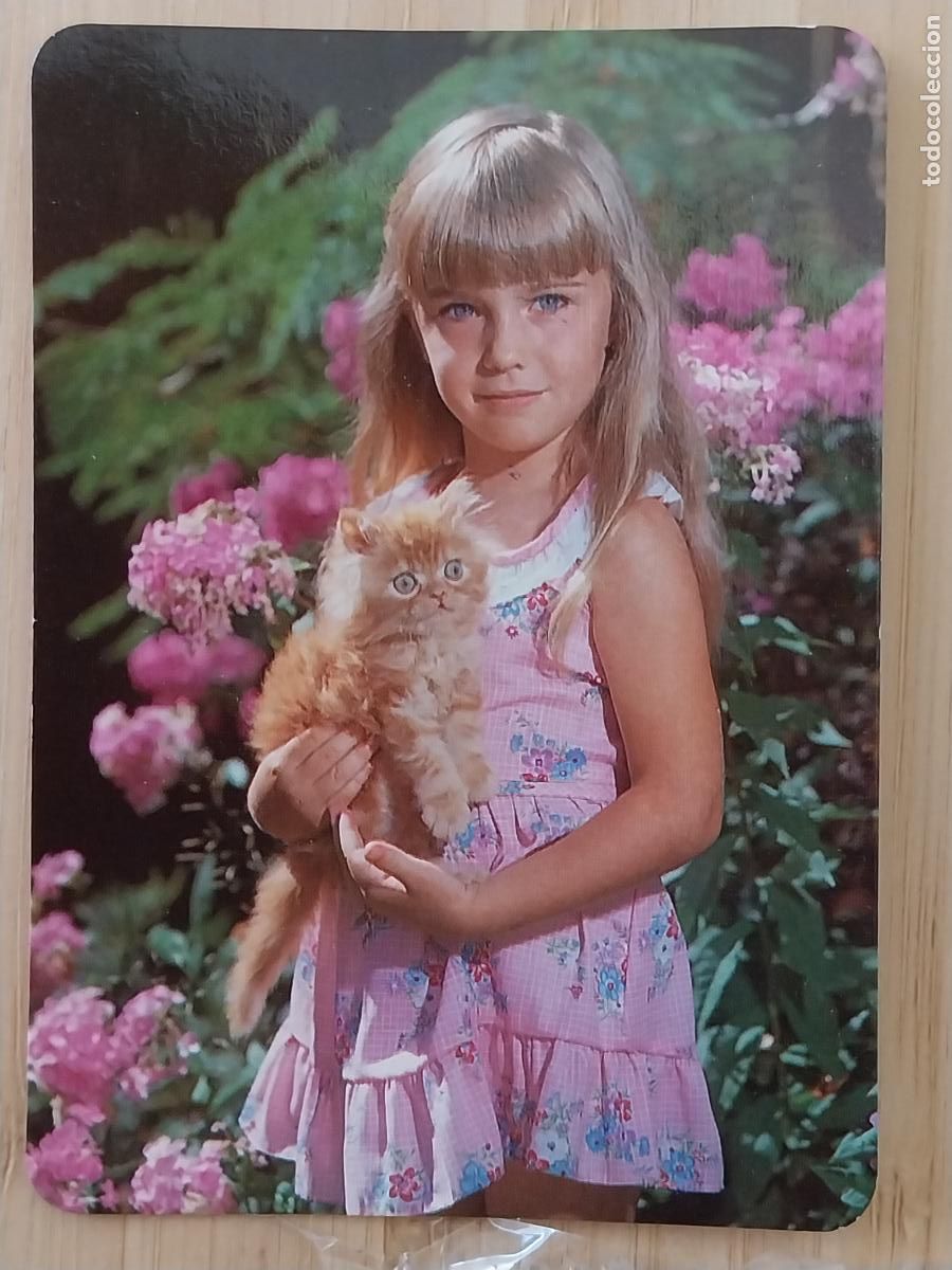 Coleccionismo Calendarios: NI&Ntilde;A CACHORRO GATO CALENDARIO 1992 PUBLI PACHANGA REF BO 5572