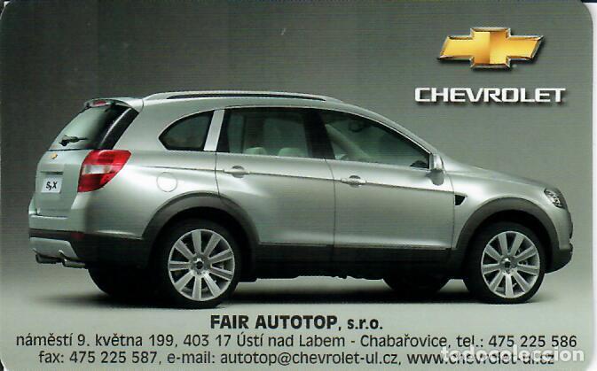 Coleccionismo Calendarios: CALENDARIO DE BOLSILLO DE REP. CHECA - A&Ntilde;O 2005 - CHEVROLET
