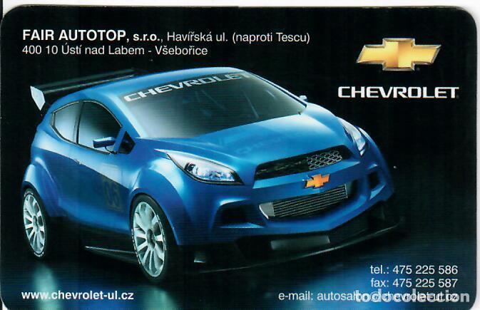 Coleccionismo Calendarios: CALENDARIO DE BOLSILLO DE REP. CHECA - A&Ntilde;O 2007 - CHEVROLET