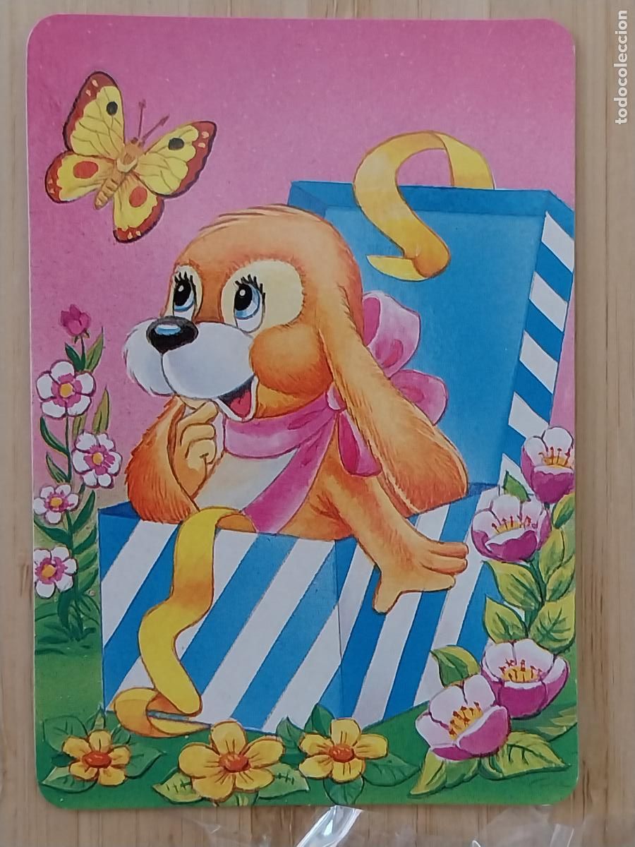 Coleccionismo Calendarios: PERRO MARIPOSA ILUSTRACION CALENDARIO A&Ntilde;O 1997 ** PUBLI PAJARERIA OROPENDOLA REF L 242