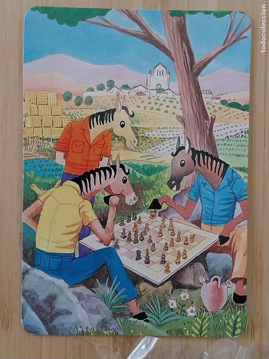 Coleccionismo Calendarios: AJEDREZ EQUINO ILUSTRACION CALENDARIO A&Ntilde;O 1997 ** PUBLI CAMARA CUADROS REF L 233
