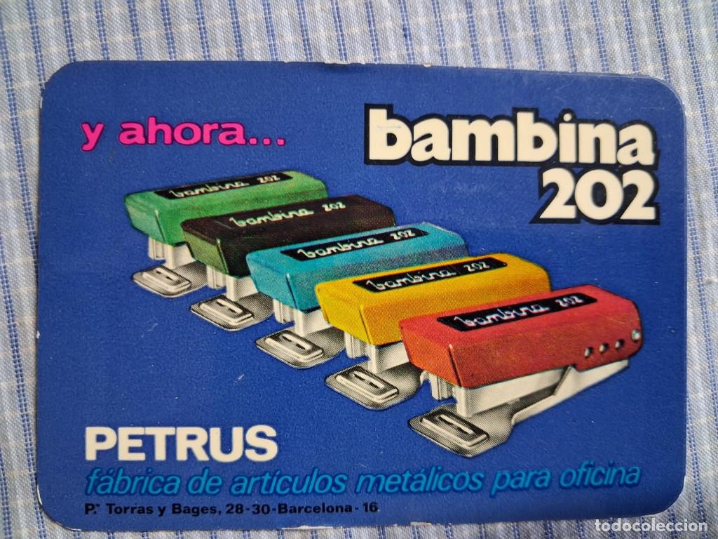 Collectionnisme Calendriers: Calendario Grapadora Bambina 202 Petrus. A&ntilde;o 1973. Estado ver im&aacute;genes
