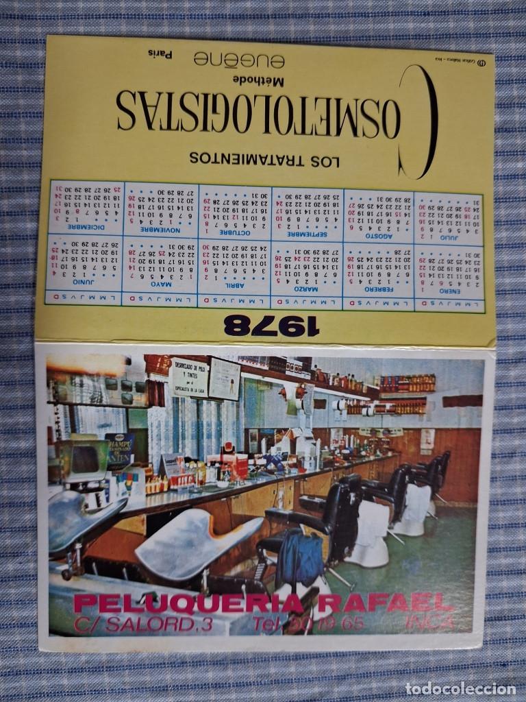 Coleccionismo Calendarios: Calendario Peluquer&iacute;a Rafael. Inca. Mallorca. A&ntilde;o 1978. Estado ver im&aacute;genes